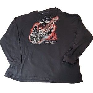 Vintage Y2K Hard Rock Cafe New York T-Shirt Graphic‎ Rockin the Planet